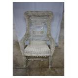 Wicker platform rocker with harp back - 28" x 39"