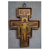 Sandamiao cross on board - 16" x 12"