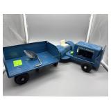 Tonka Airlines buggy & baggage cart in blue