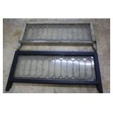 Two Stained glass window transoms