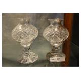 Pair Waterford fairy lamps