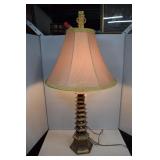Pagoda cast metal table lamp