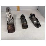 Three woodworking planes - Stanley & Grant