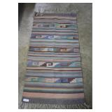 Southwestern wool loomed rug 60" x 29" *some age w