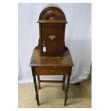 Candlestick Telephone table with dometop phone enc