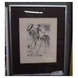 Salvador Dali print Don Quixote - 14" x 11"