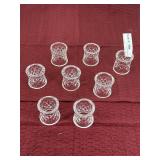 eight Waterford napkin rings