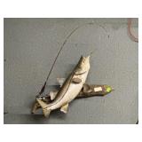 8lb mounted Snook on hook with wood back