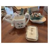 Napco Black Duck in flight change holder, seahorse