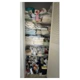 Hall linen closet - towels, sheets (mostly queen),