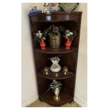 Three tier rounded corner shelf