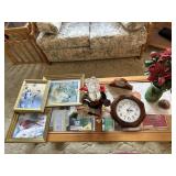 Dï¿½cor - framed nature prints, clock, Christmas dï¿½c