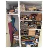 STOCKED garage closet - household hardware,