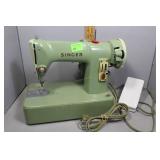 Singer sewing machine - vintage green