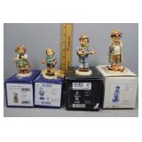 Four Goebel figures - Lantern Fun boy, My Lucky He