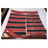 Two hand woven Native American throw blankets 60"