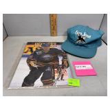 San Jose sharks hat, & Beckett Monthly hockey
