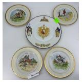 HP German shield plate & four Ardalt HP plates