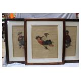 Three Norman Rockwell framed prints 29" x 24.5"