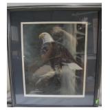 Eagle framed print 29" x 26"