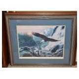 Mountain Cry - Bald Eagle by Randy McGovern framed
