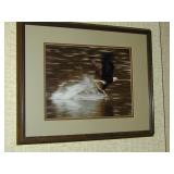 Eagles in flight print framed 18" x 21.5"