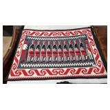 Wool hand-woven Native American soldier blanket 56