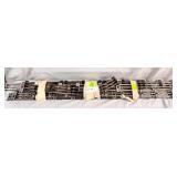 Vintage metal train track grouping