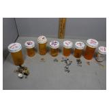 Jewelry parts incl buttons, links, clasps, safety