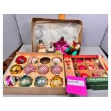 Vintage Christmas ornaments Incl. Shiny Brite & Fa