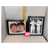 Two autographed photos - Mickey Mantle, Joe DiMagg
