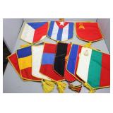Ten German table banners