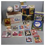 Baseball Memorabilia incl autograph baseball Todd