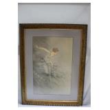 Louis Icart "Zest" framed print 27" x 21"