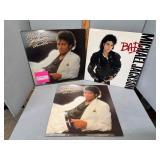 Three Michael Jackson albums - BAD, Thriller,
