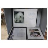 Autographed framed photos and note from Doris Day