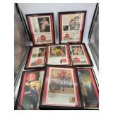 Ten Coca Cola vintage framed ads