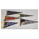 Six advertising pennants - Brown County State Park