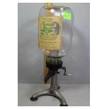 Green River glass 1 gallon Syrup jug on stand