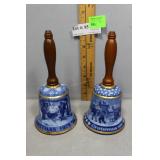 Two Kaiser Christmas bells - 1978 & 1981