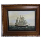 James Williams "Clipper Ship" framed print artist