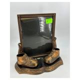 Two baby 8.5" x 11" bootie photo frames