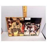 Four basketball autographed prints with COAs - Joe