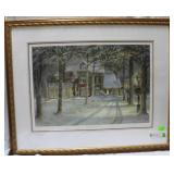 "Silent Night" by Trisha Romance framed print 30"
