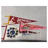 Three pennants - SeaWorld, Daytona Beach & Kennedy