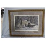 "Winter Welcome" Richard Laird artist signed print