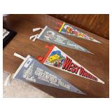 Four pennants - Virginia, Monticello, West Virgini