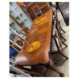 Ashley Glen Eagle dining table set with inlaid