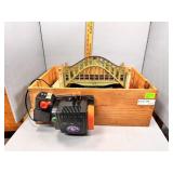 Lionel Model railroad set in wood crate with Railr