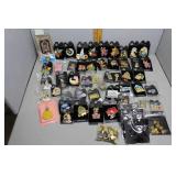 46 Disney Pins & multiple Disney pin backs incl